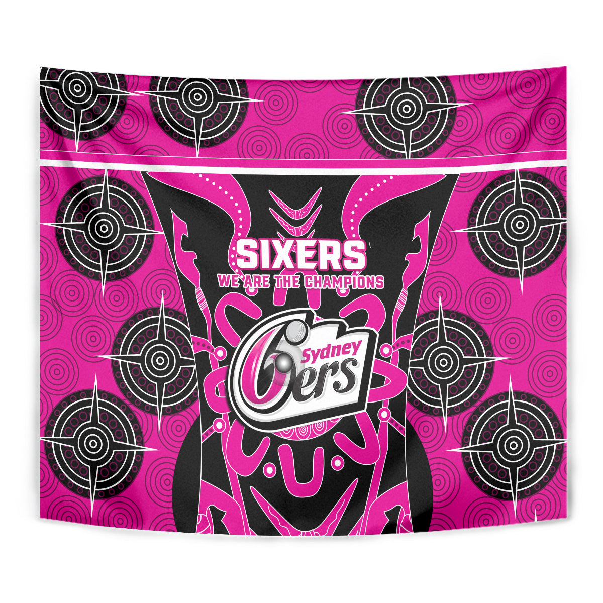 Sydney Sixers Tapestry We Are The Champions Aboriginal Art - Vibe Hoodie Shop