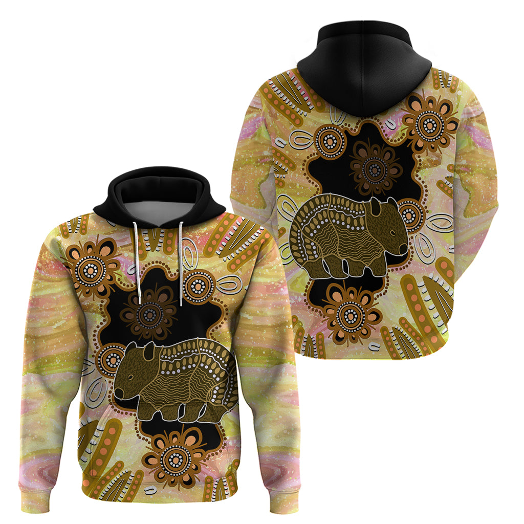Australia Opal Wombat Hoodie Aussie Aboriginal Art - Vibe Hoodie Shop
