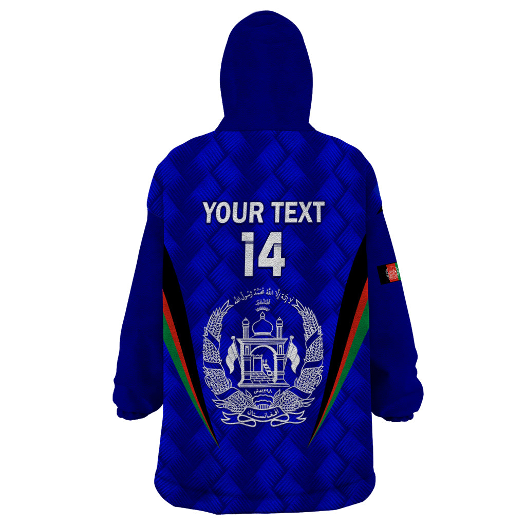 Personalised Afghanistan Cricket Wearable Blanket Hoodie 2023 Go Champions World Cup - Vibe Hoodie Shop