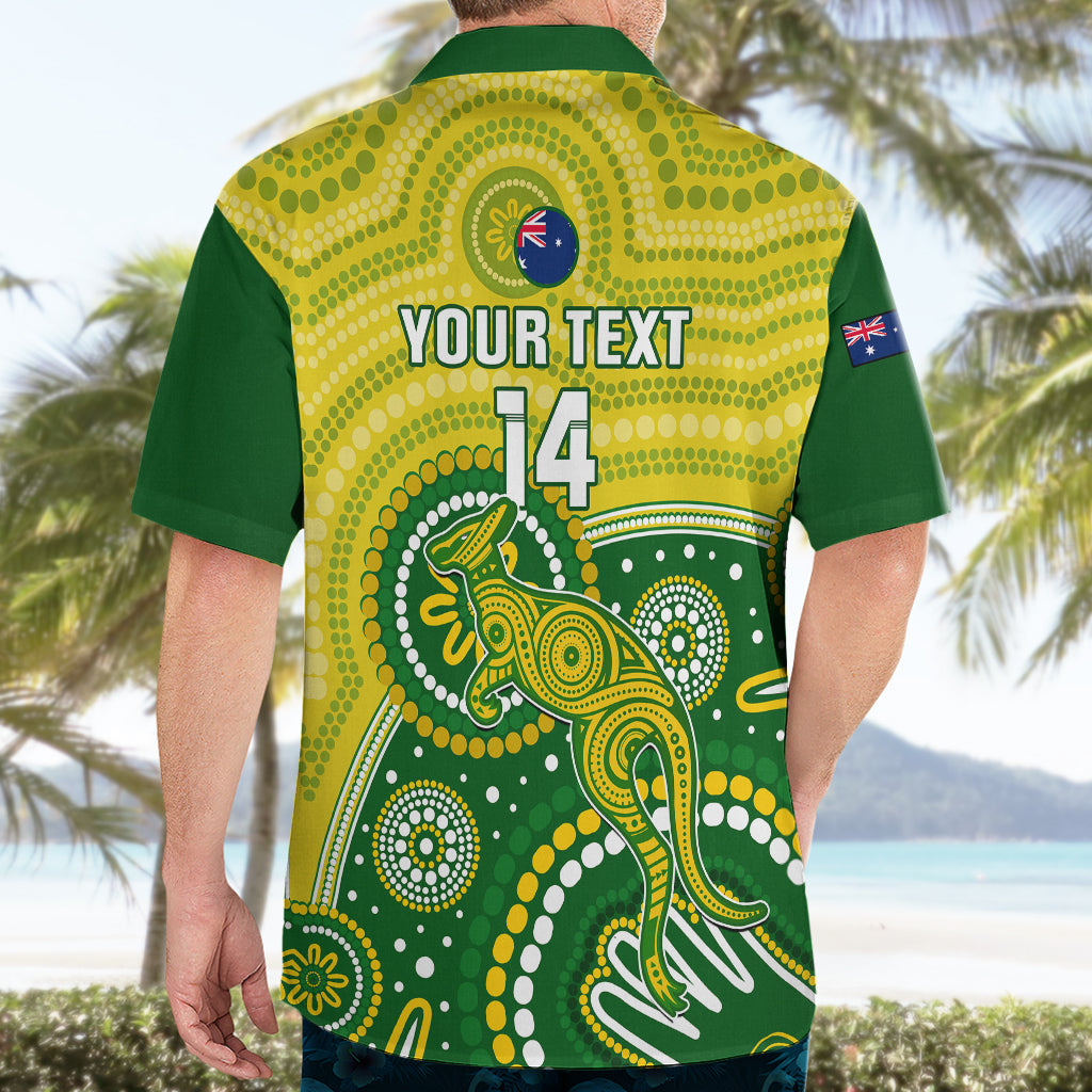 Personalised Australia Cricket Hawaiian Shirt Aboriginal 2023 Go Champions World Cup - Vibe Hoodie Shop
