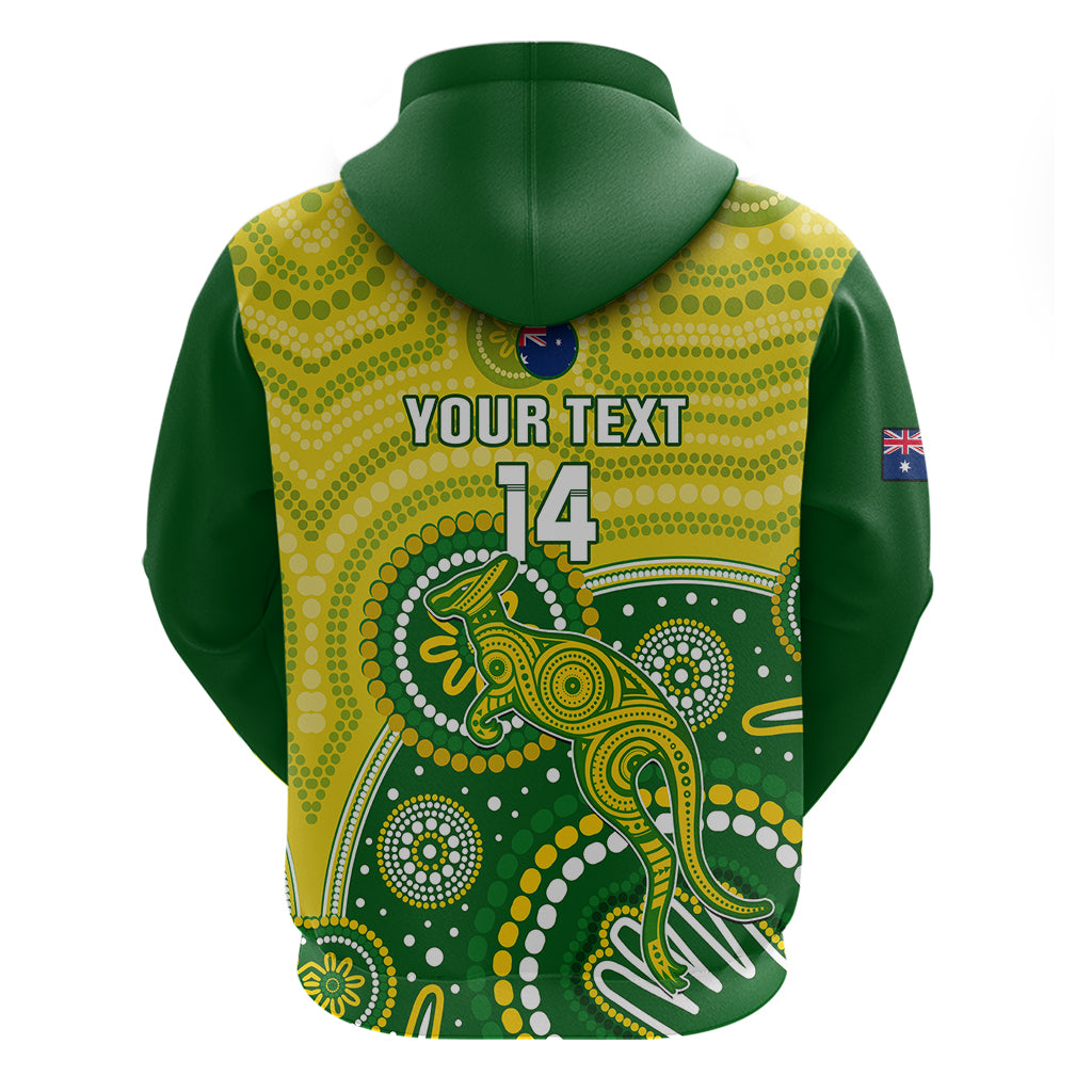 Personalised Australia Cricket Hoodie Aboriginal 2023 Go Champions World Cup - Vibe Hoodie Shop