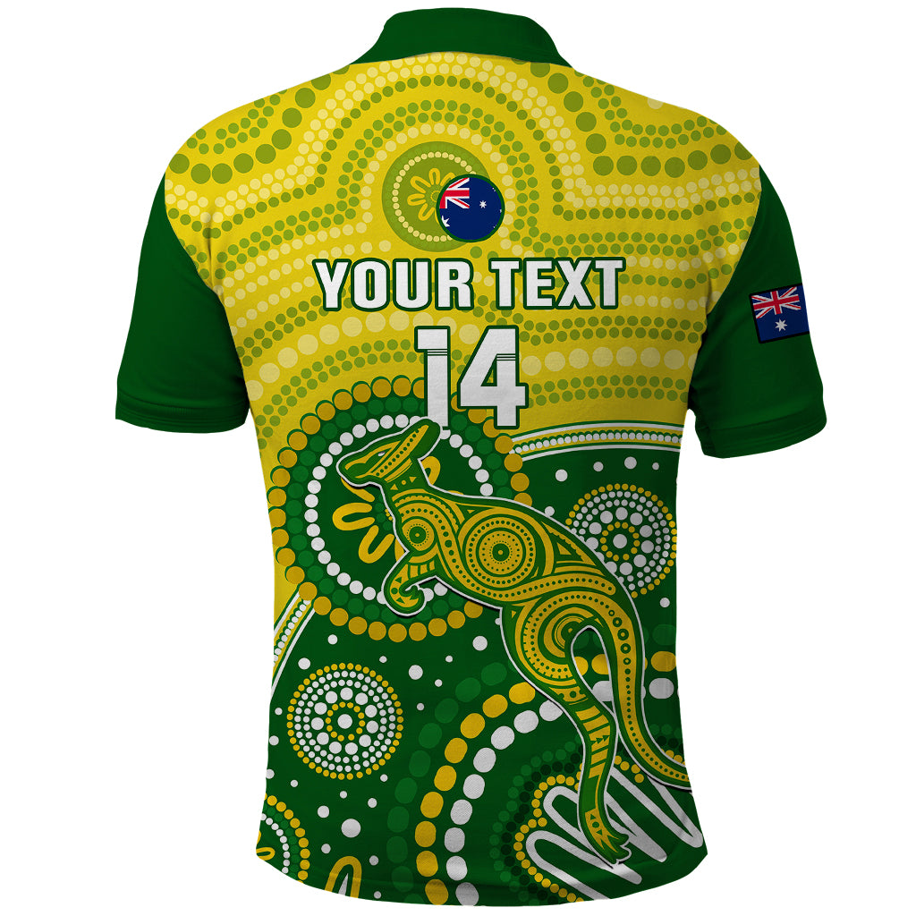 Personalised Australia Cricket Polo Shirt Aboriginal 2023 Go Champions World Cup - Vibe Hoodie Shop