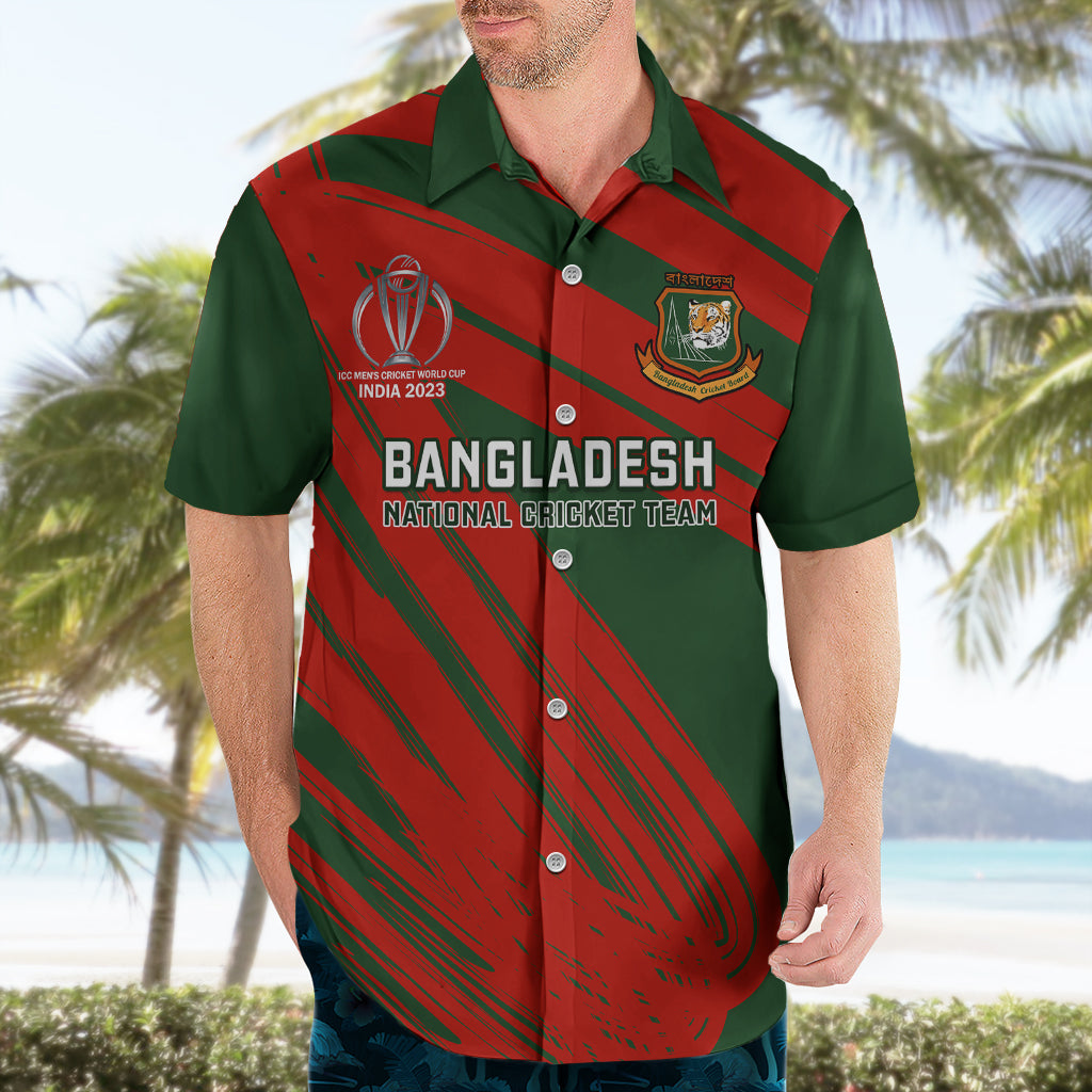 Bangladesh Cricket Hawaiian Shirt 2023 Go Champions World Cup - Vibe Hoodie Shop
