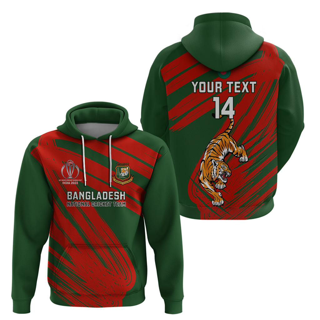 Personalised Bangladesh Cricket Hoodie 2023 Go Champions World Cup - Vibe Hoodie Shop