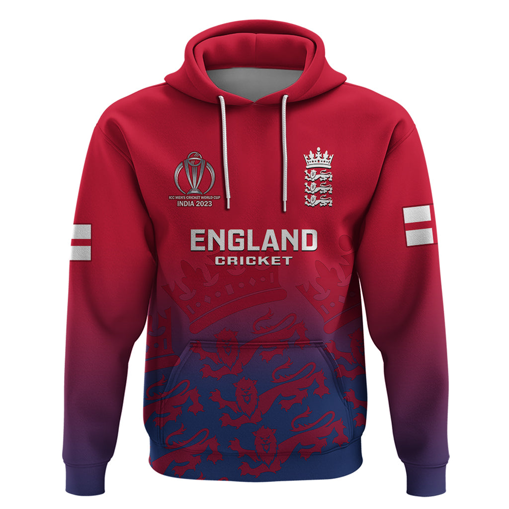 Personalised England Cricket Hoodie 2023 Go Champions World Cup - Vibe Hoodie Shop
