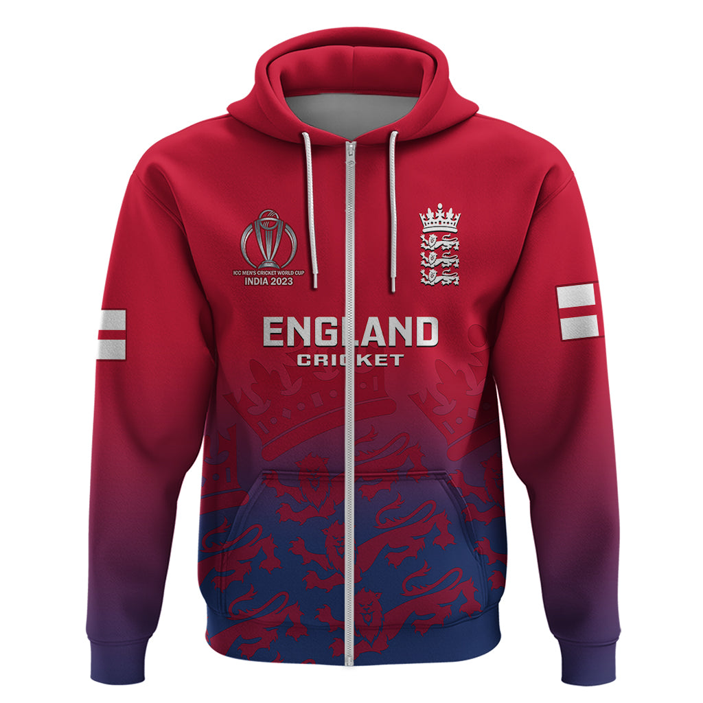 Personalised England Cricket Hoodie 2023 Go Champions World Cup - Vibe Hoodie Shop