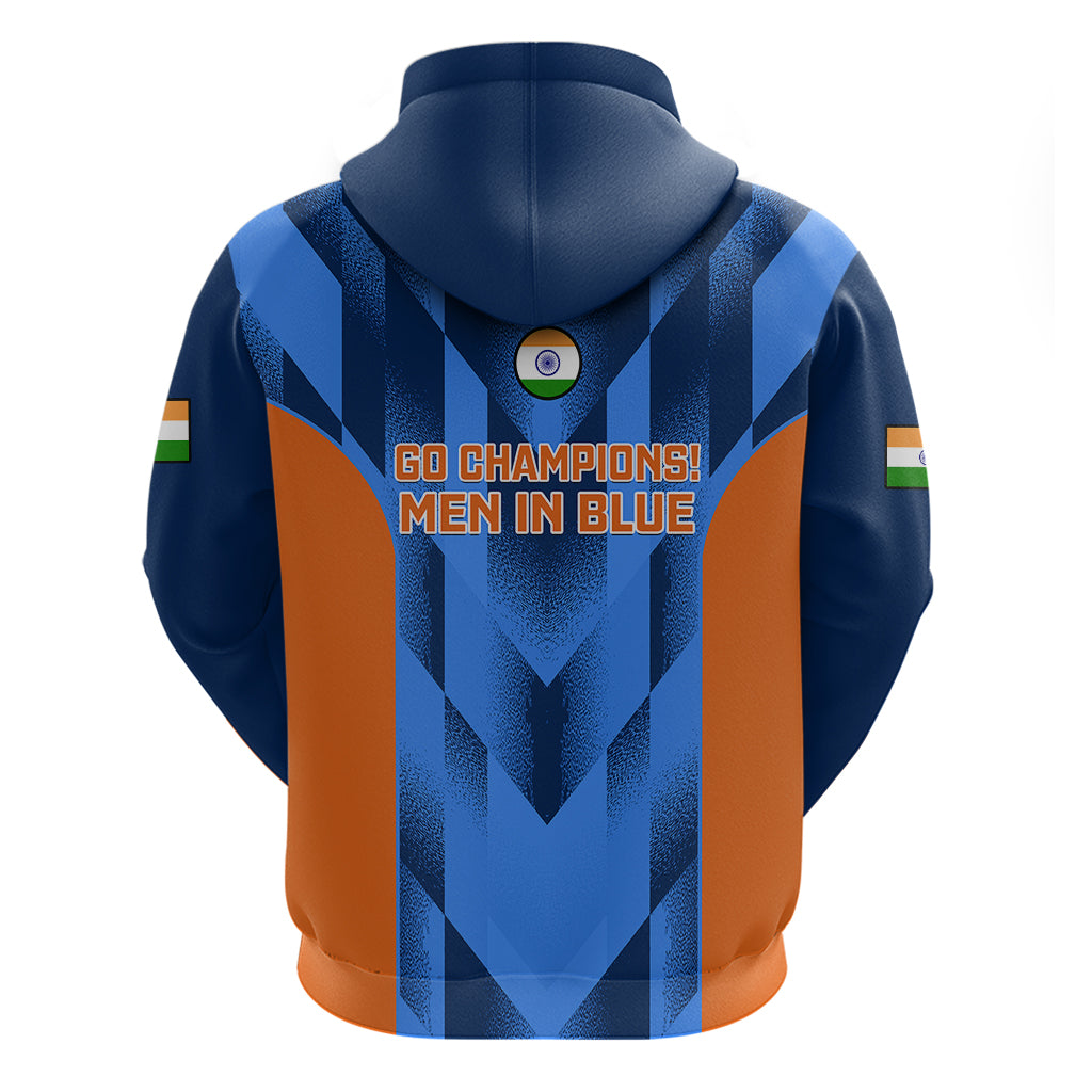 India Cricket Hoodie Men In Blue 2023 Go Champions World Cup - Vibe Hoodie Shop