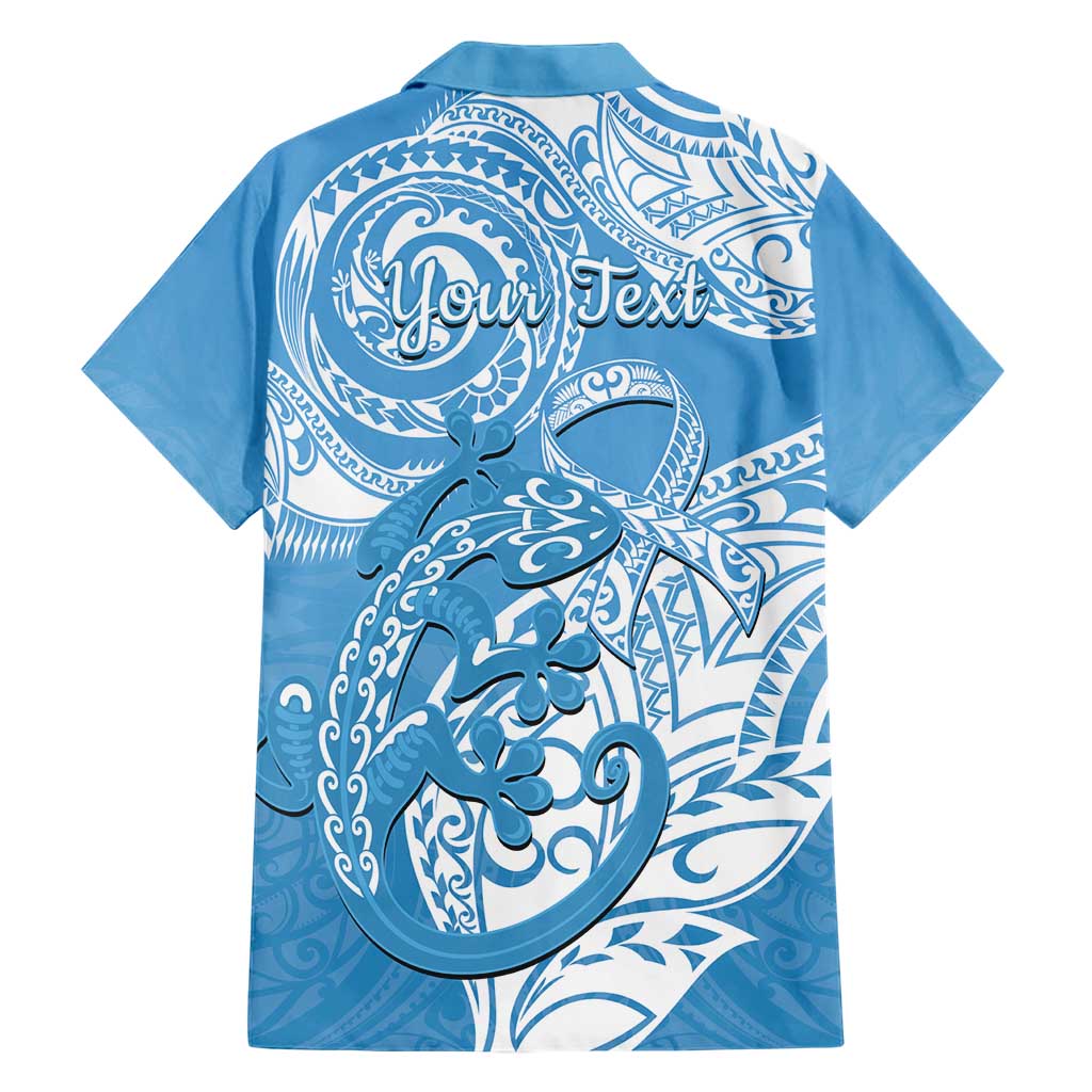 Personalised New Zealand Autism Awareness Hawaiian Shirt NZ Fern With Maori Koru Lizard - Vibe Hoodie Shop