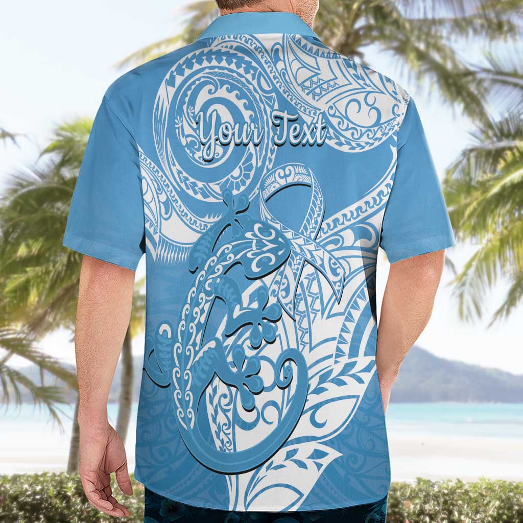 Personalised New Zealand Autism Awareness Hawaiian Shirt NZ Fern With Maori Koru Lizard - Vibe Hoodie Shop