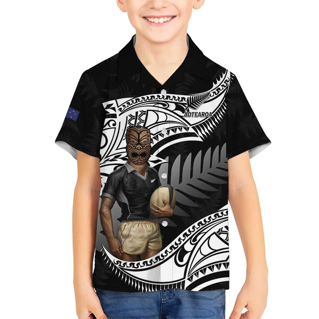 Custom New Zealand Silver Fern Rugby Hawaiian Shirt 2024 Aotearoa Maori Mascot Go All Black - Vibe Hoodie Shop