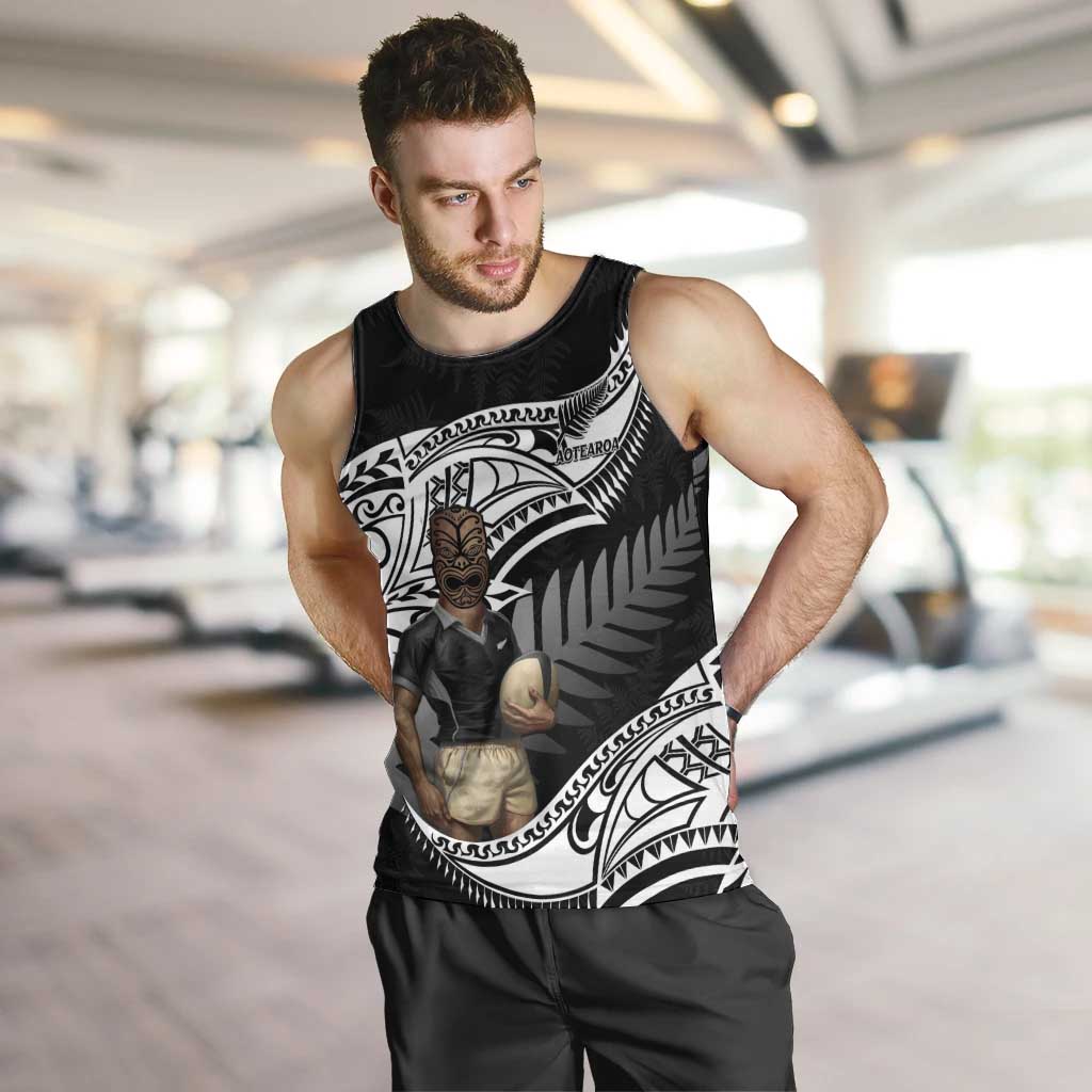 Custom New Zealand Silver Fern Rugby Men Tank Top 2024 Aotearoa Maori Mascot Go All Black - Vibe Hoodie Shop