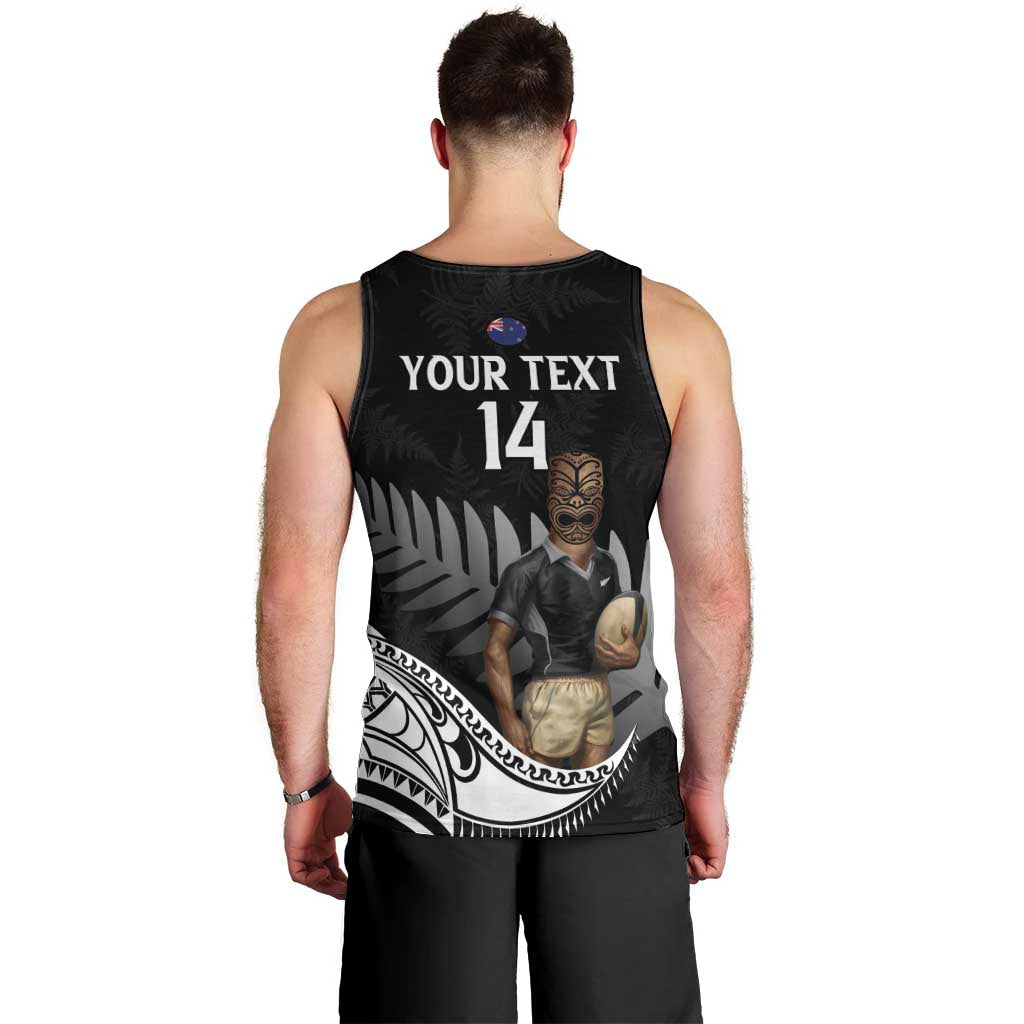 Custom New Zealand Silver Fern Rugby Men Tank Top 2024 Aotearoa Maori Mascot Go All Black - Vibe Hoodie Shop