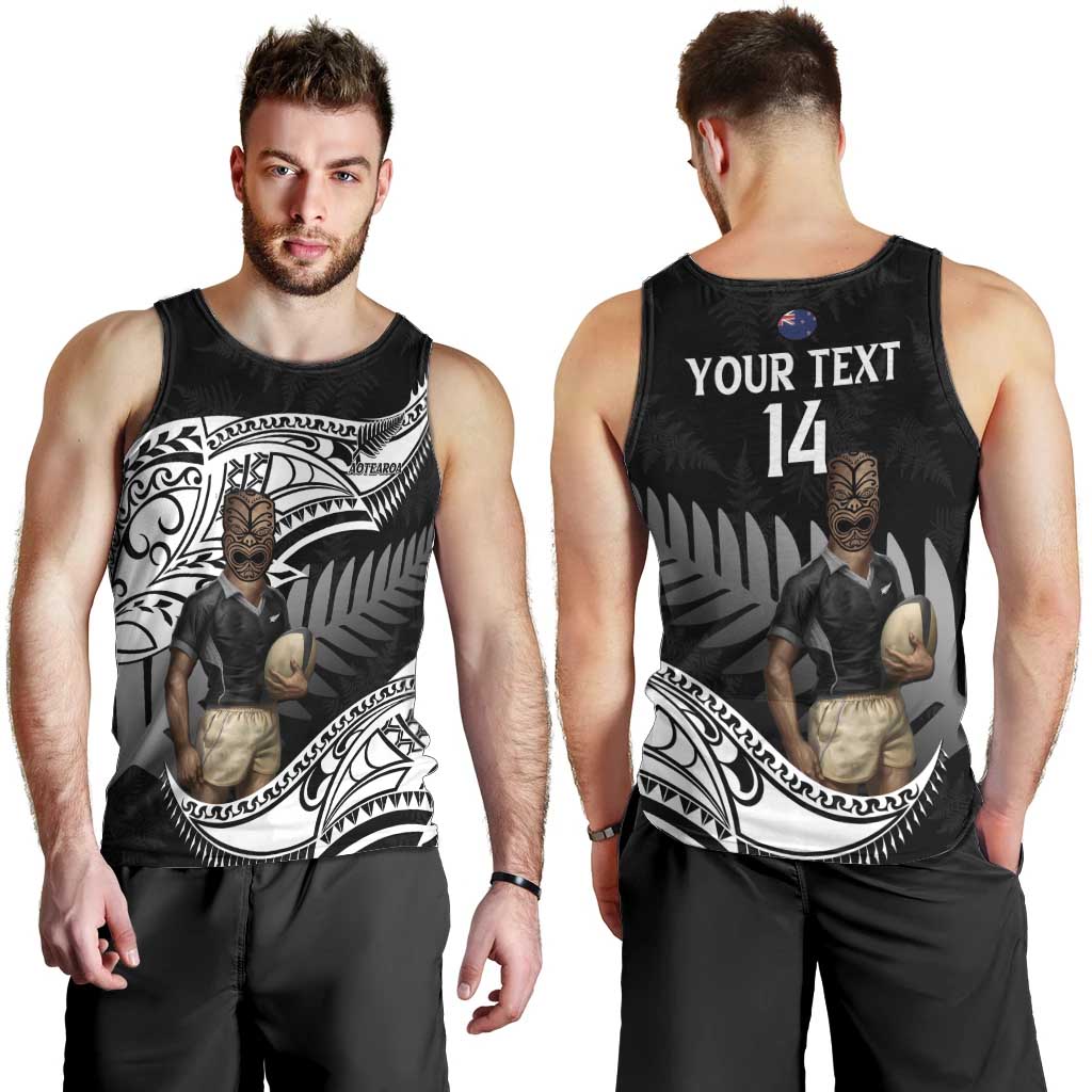 Custom New Zealand Silver Fern Rugby Men Tank Top 2024 Aotearoa Maori Mascot Go All Black - Vibe Hoodie Shop