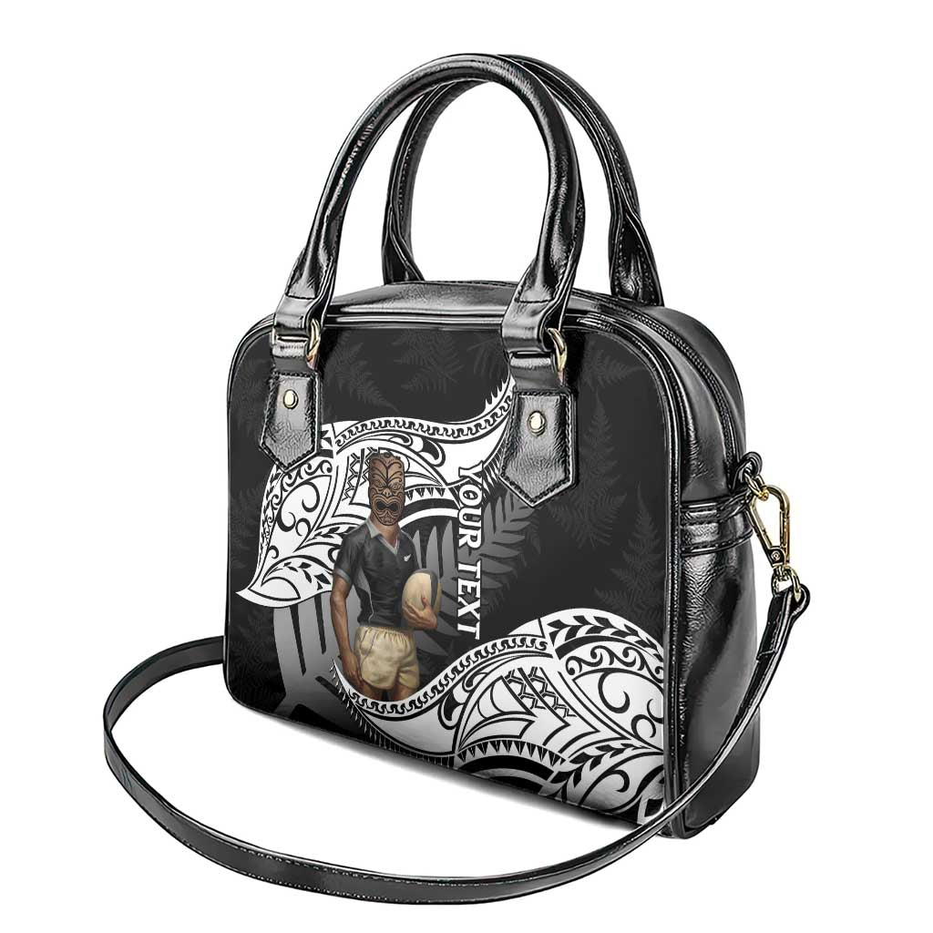 Custom New Zealand Silver Fern Rugby Shoulder Handbag 2024 Aotearoa Maori Mascot Go All Black - Vibe Hoodie Shop