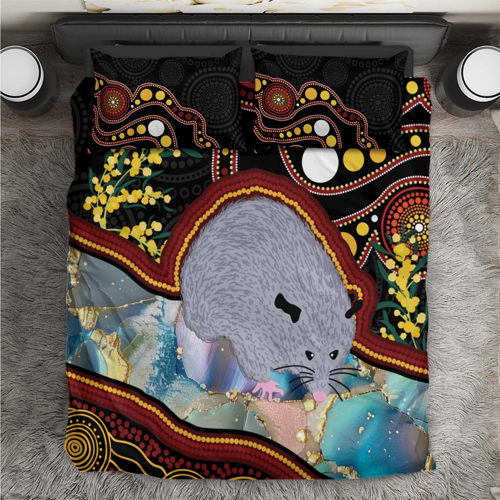 Australia Possum Bedding Set Aboriginal Art Mix Aussie Opal - Vibe Hoodie Shop