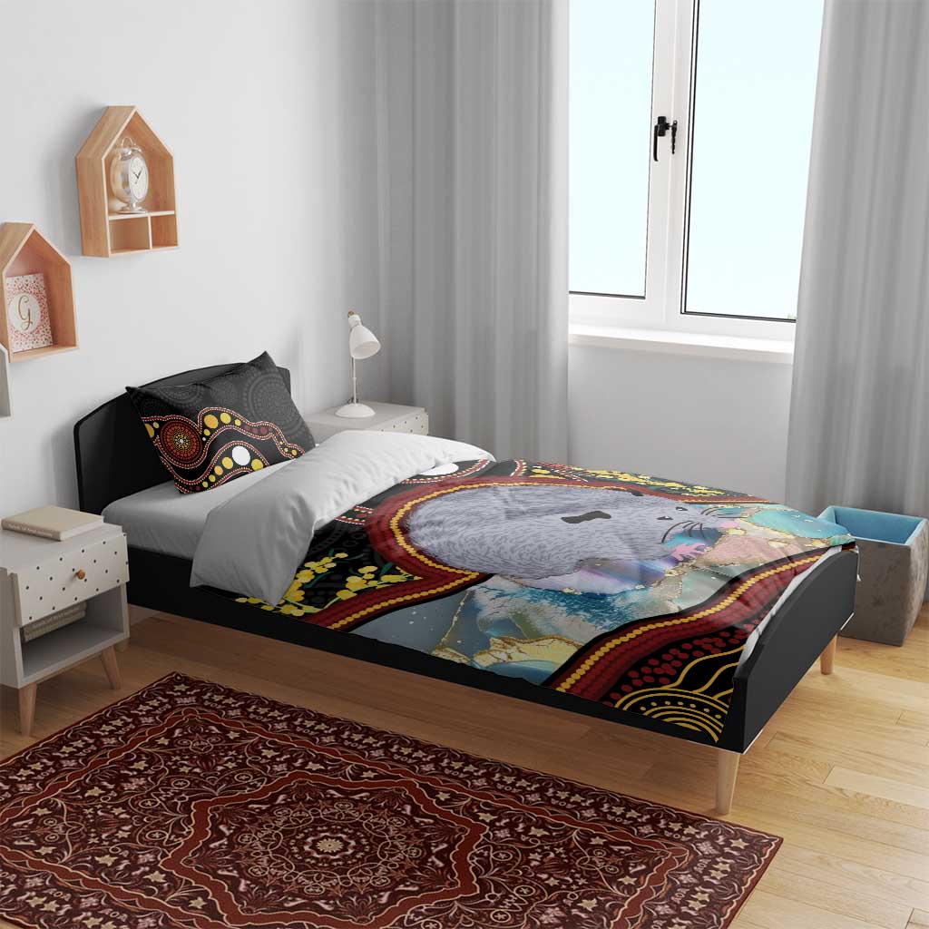 Australia Possum Bedding Set Aboriginal Art Mix Aussie Opal - Vibe Hoodie Shop