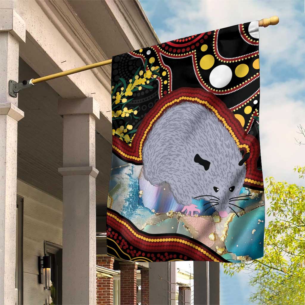 Australia Possum Garden Flag Aboriginal Art Mix Aussie Opal - Vibe Hoodie Shop