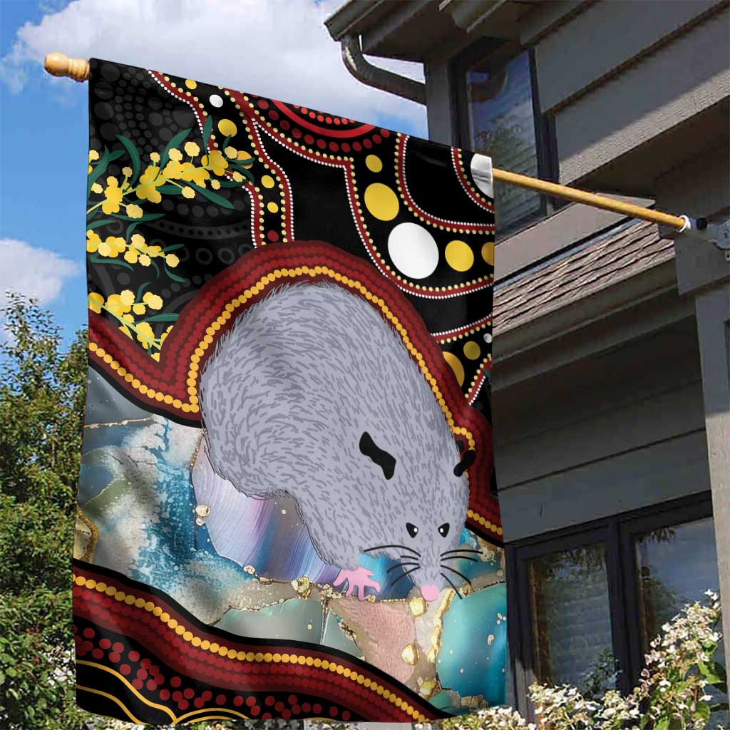 Australia Possum Garden Flag Aboriginal Art Mix Aussie Opal - Vibe Hoodie Shop