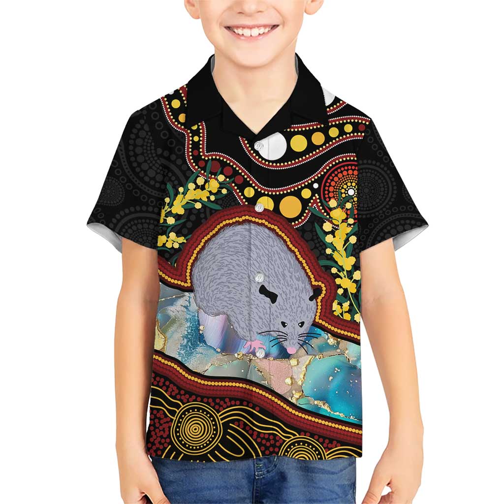 Australia Possum Hawaiian Shirt Aboriginal Art Mix Aussie Opal - Vibe Hoodie Shop