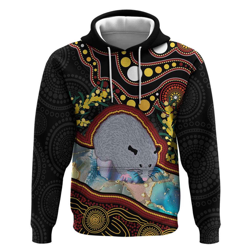 Australia Possum Hoodie Aboriginal Art Mix Aussie Opal - Vibe Hoodie Shop