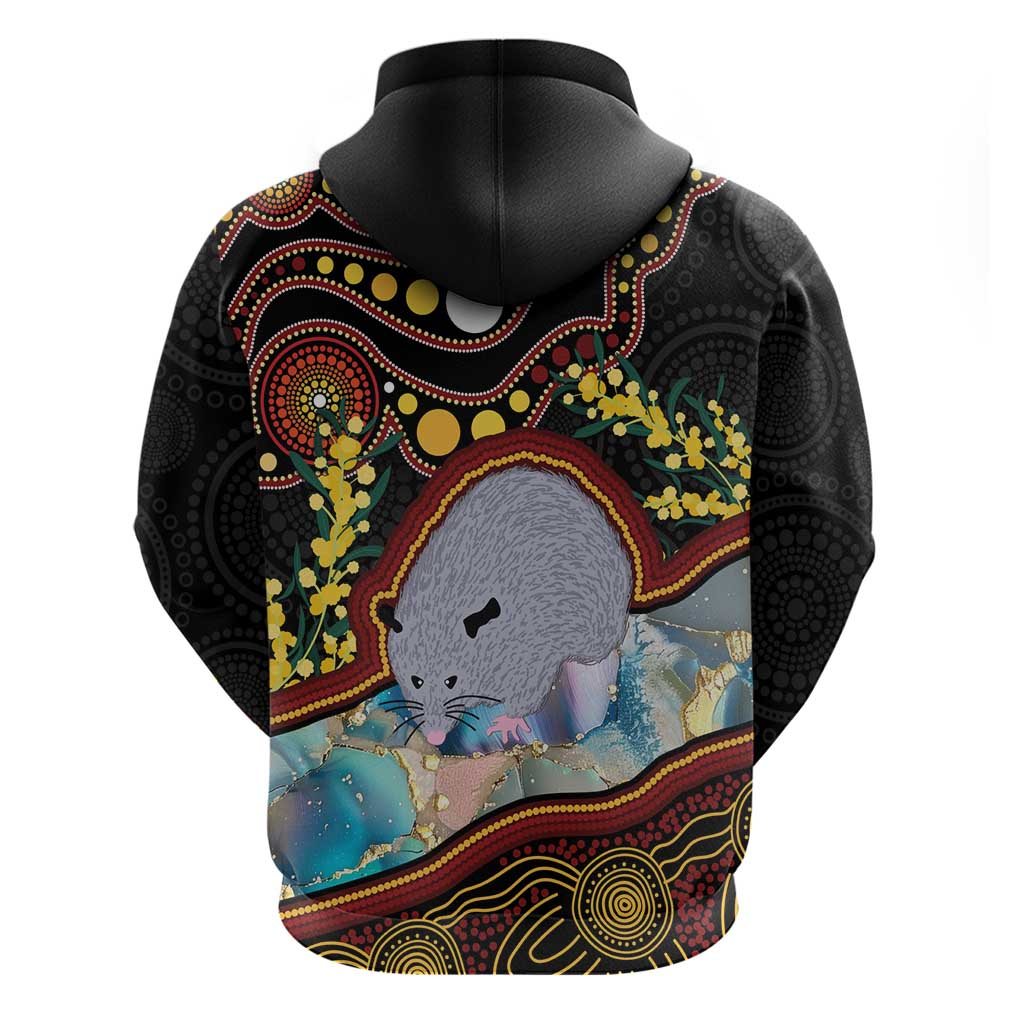 Australia Possum Hoodie Aboriginal Art Mix Aussie Opal - Vibe Hoodie Shop