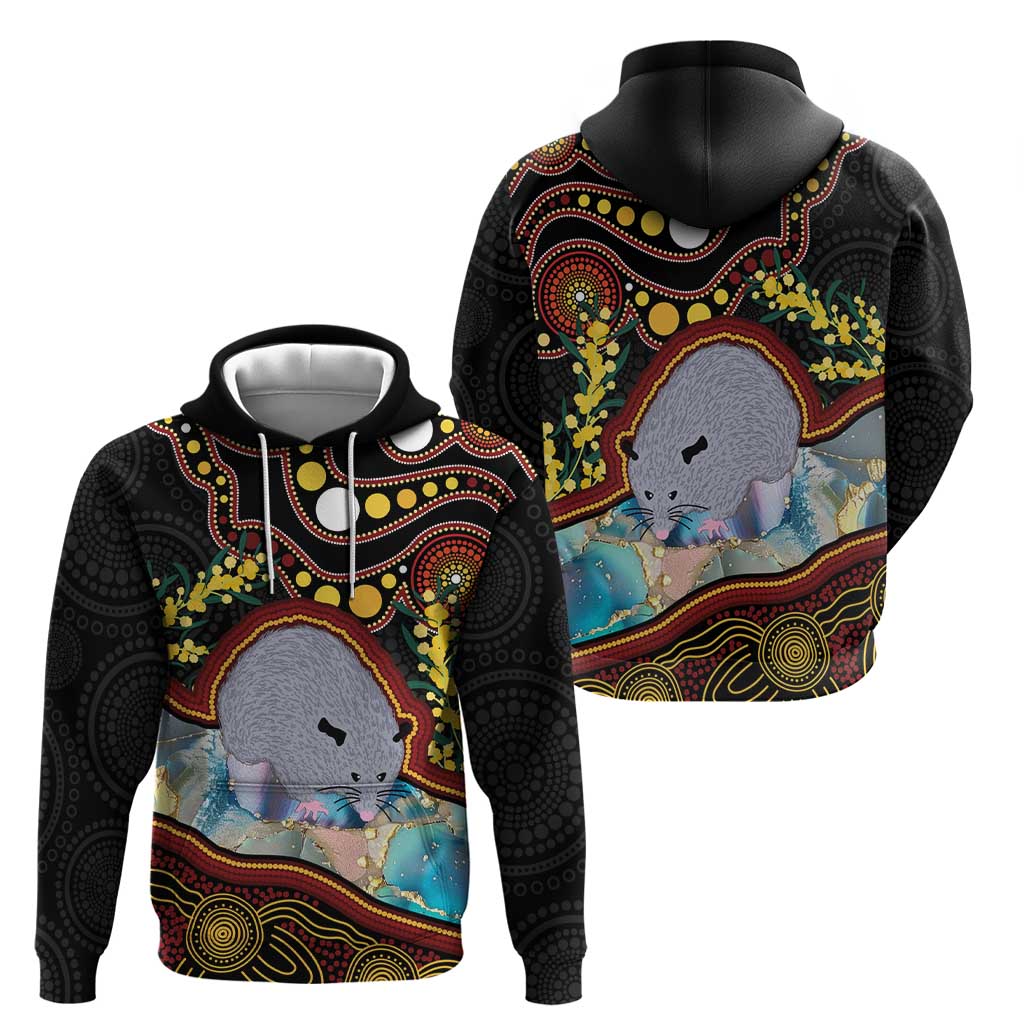Australia Possum Hoodie Aboriginal Art Mix Aussie Opal - Vibe Hoodie Shop