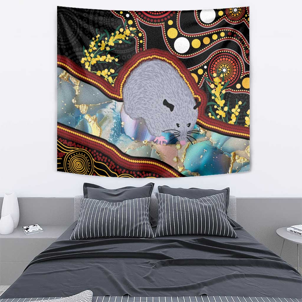 Australia Possum Tapestry Aboriginal Art Mix Aussie Opal - Vibe Hoodie Shop