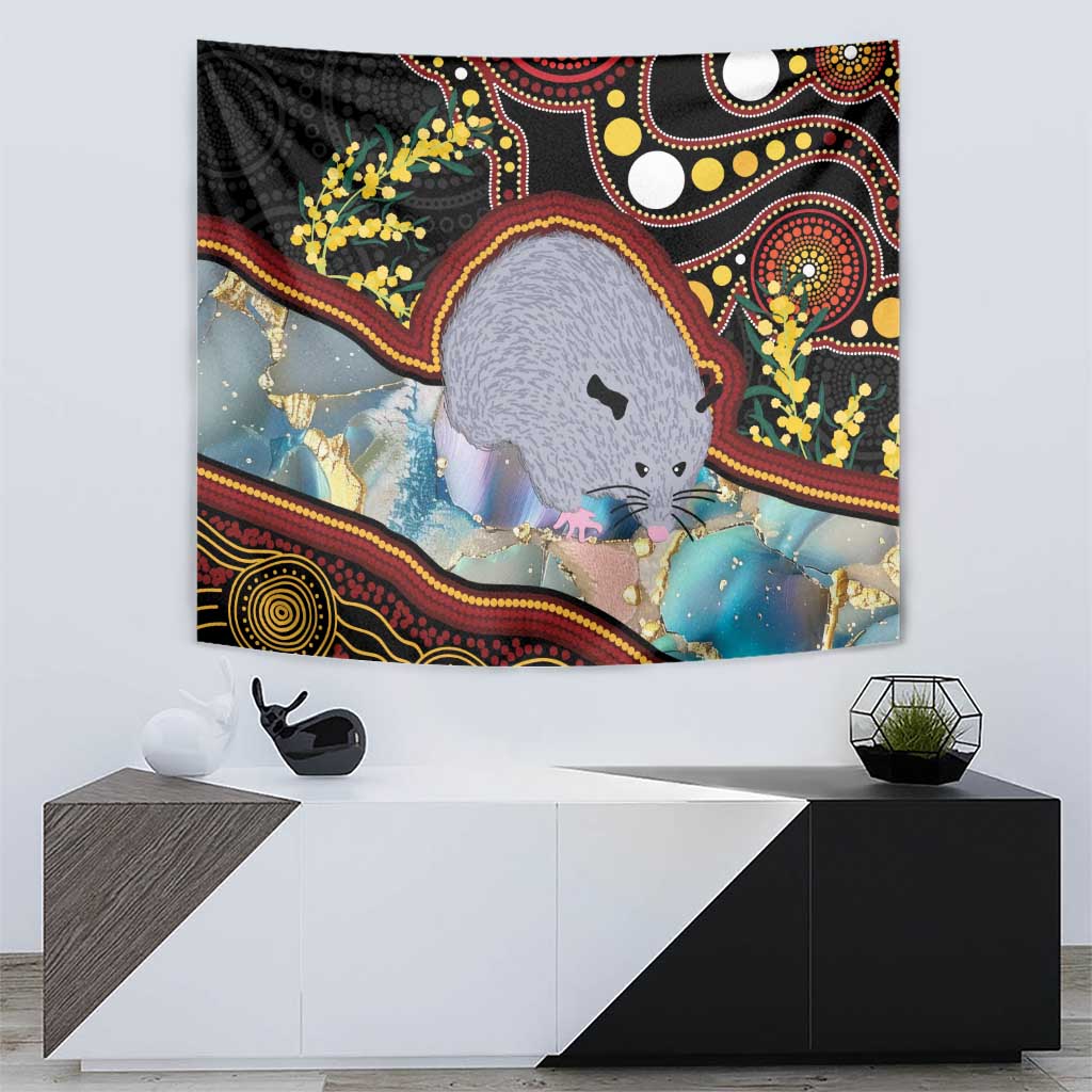 Australia Possum Tapestry Aboriginal Art Mix Aussie Opal - Vibe Hoodie Shop