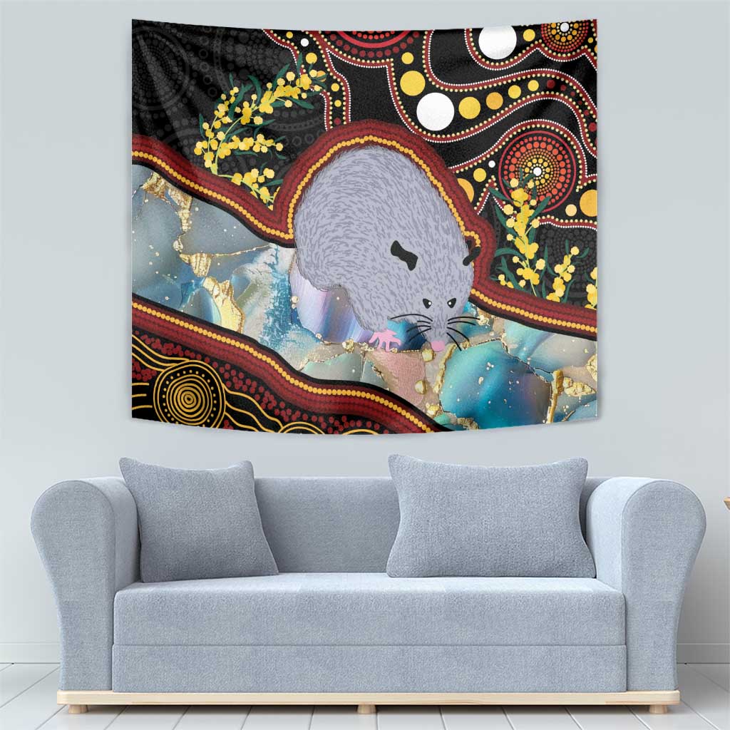 Australia Possum Tapestry Aboriginal Art Mix Aussie Opal - Vibe Hoodie Shop