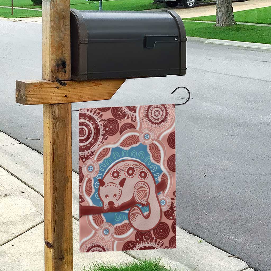 Blush Pink Australia Possum Garden Flag Indigenous Art - Vibe Hoodie Shop