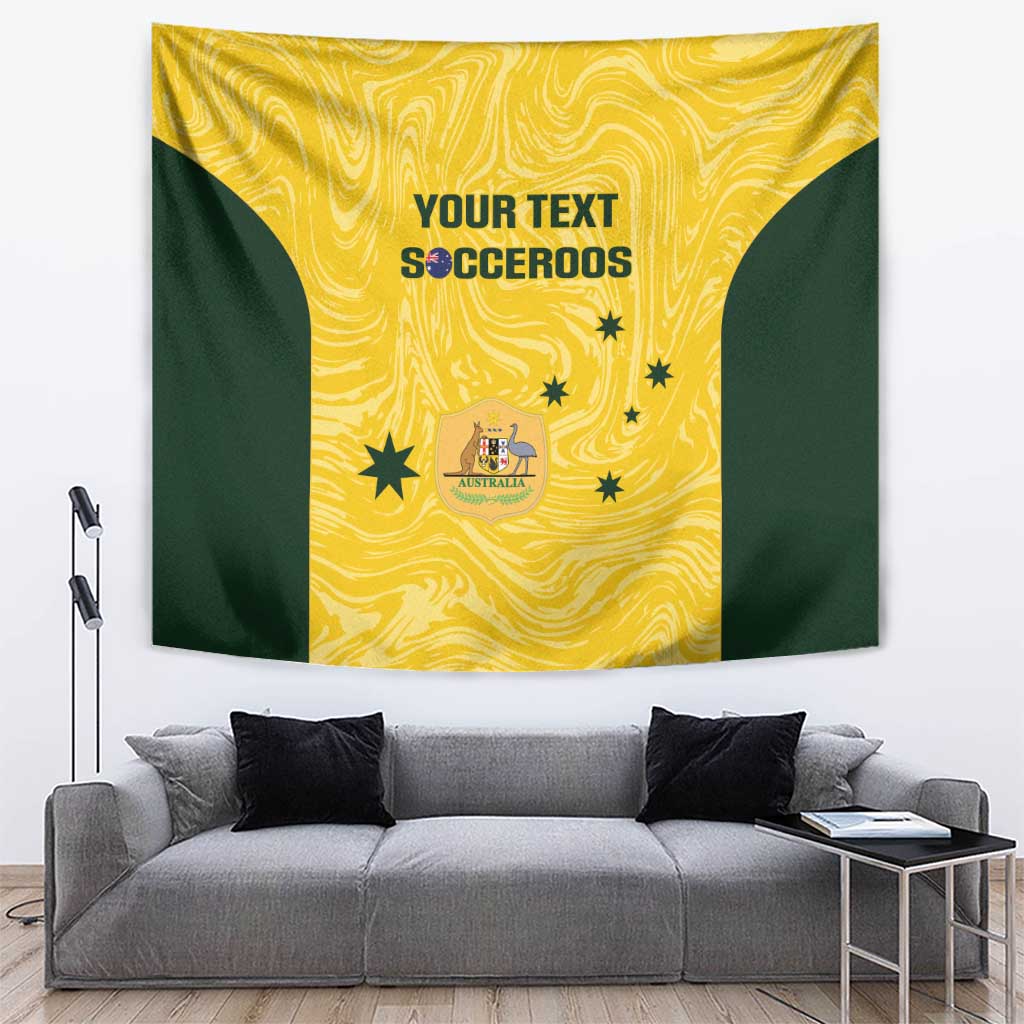 Custom Australia Socceroos Tapestry Go Aussie Marble Pattern Sporty Style - Vibe Hoodie Shop