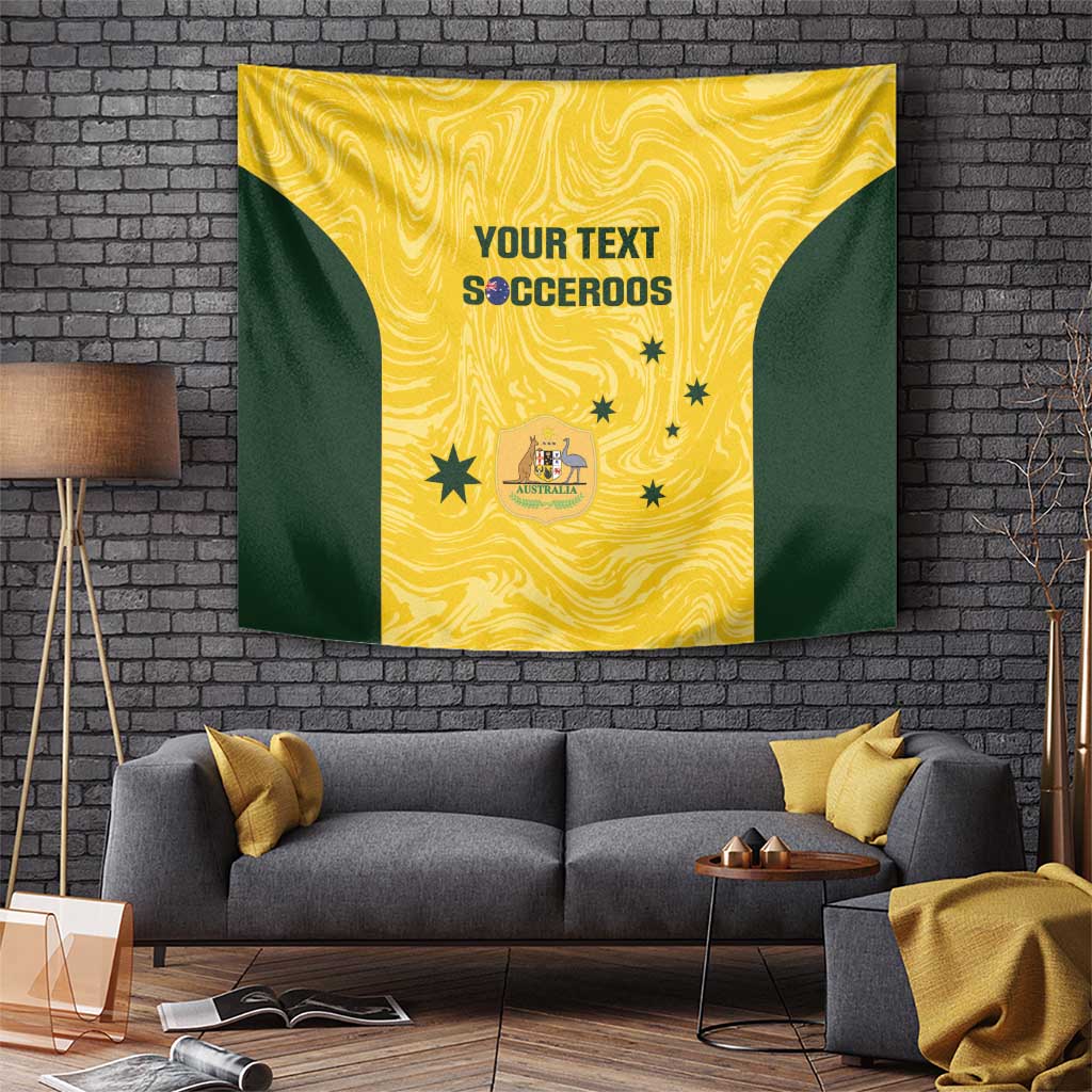 Custom Australia Socceroos Tapestry Go Aussie Marble Pattern Sporty Style - Vibe Hoodie Shop