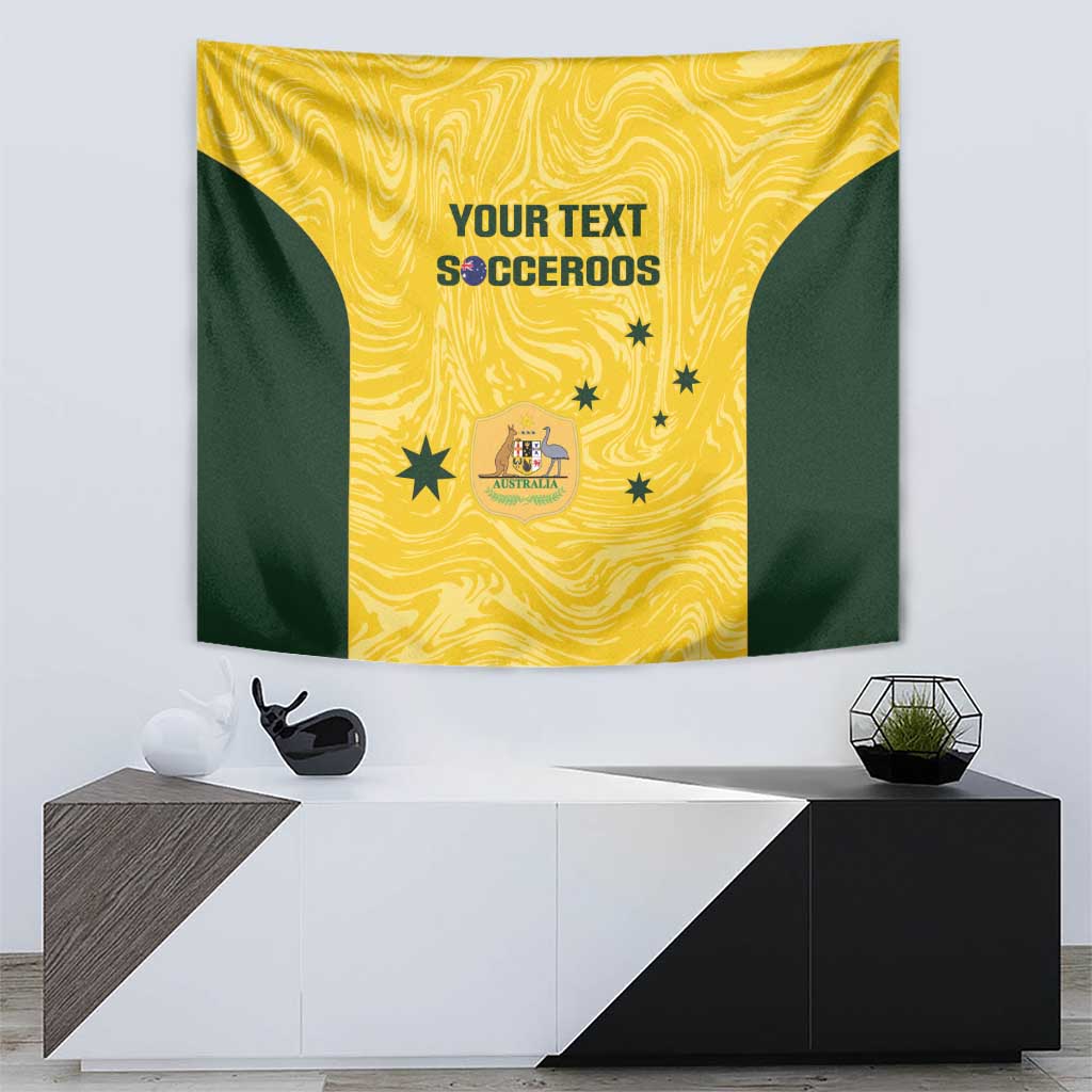 Custom Australia Socceroos Tapestry Go Aussie Marble Pattern Sporty Style - Vibe Hoodie Shop