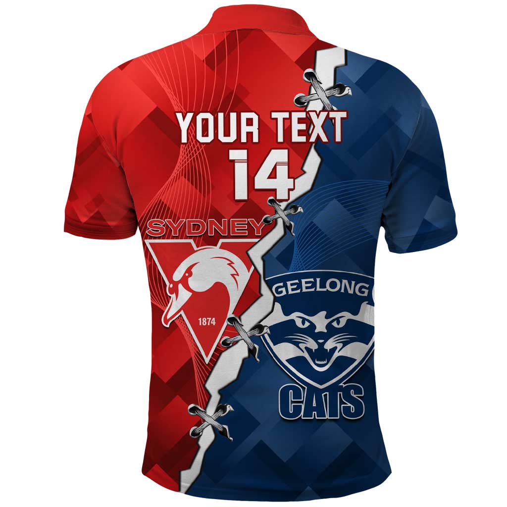 Custom Swans And Cats Football Polo Shirt 2024 Together Dynamic Version - Vibe Hoodie Shop