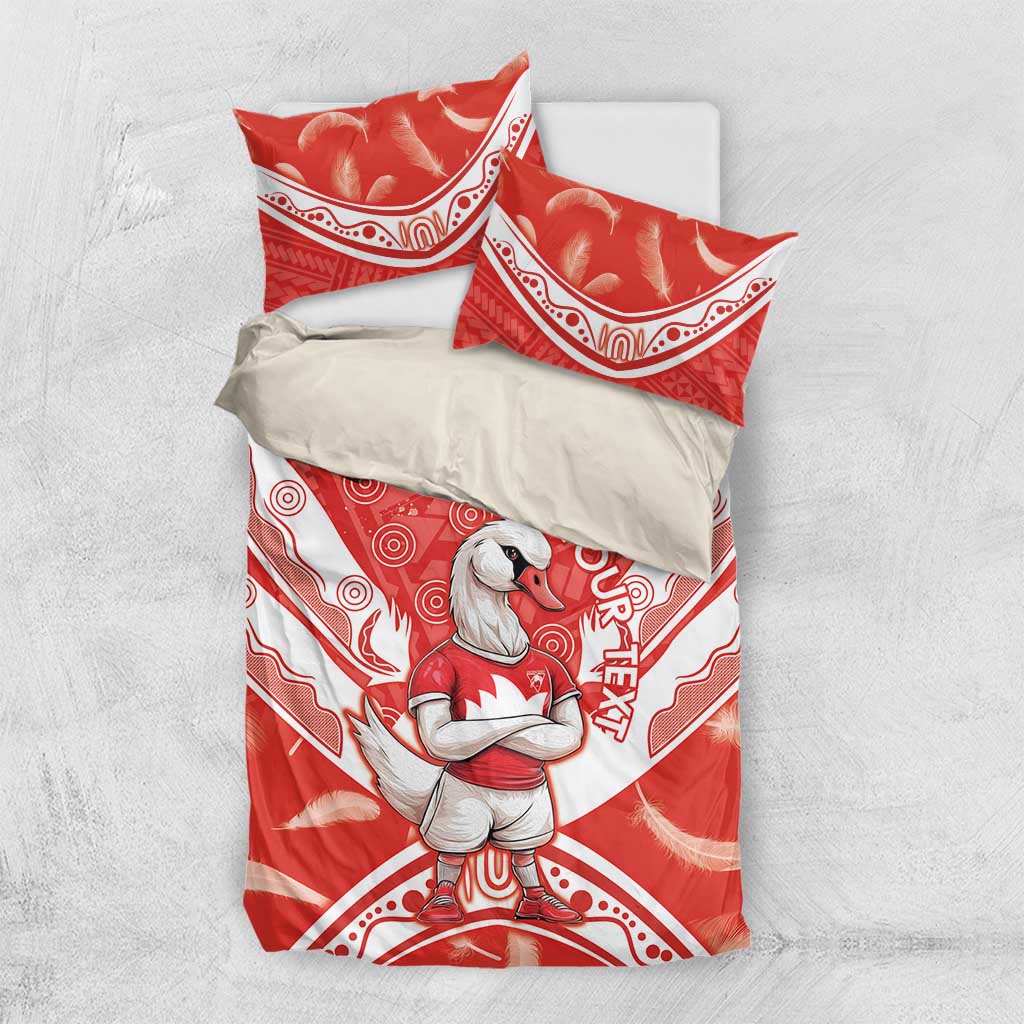 Personalised Swans Football Bedding Set 2024 Swannies Mascot Go Champions - Vibe Hoodie Shop