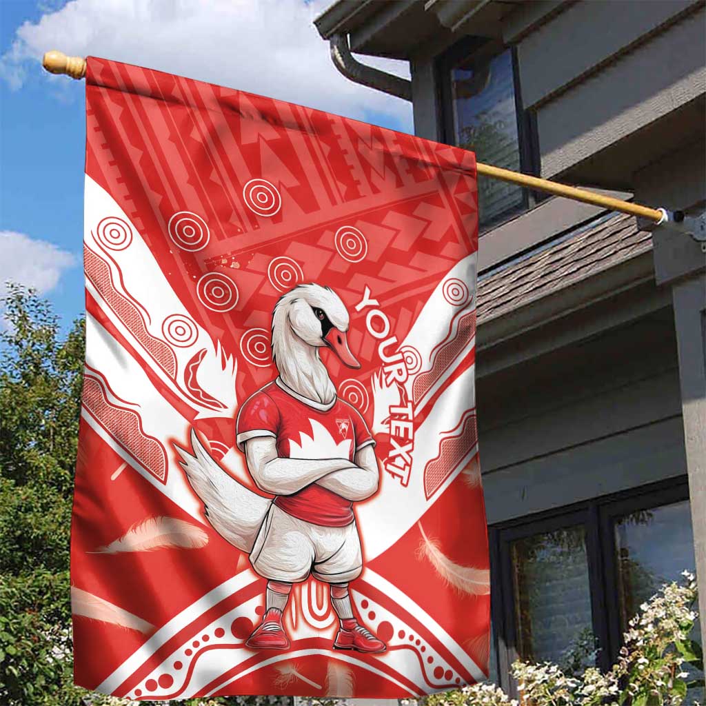 Personalised Swans Football Garden Flag 2024 Swannies Mascot Go Champions - Vibe Hoodie Shop