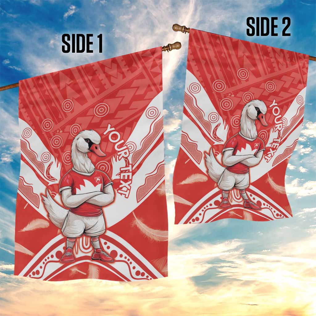 Personalised Swans Football Garden Flag 2024 Swannies Mascot Go Champions - Vibe Hoodie Shop
