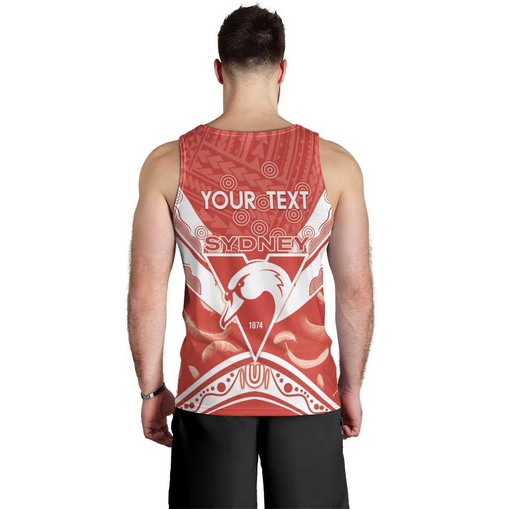 Personalised Swans Football Men Tank Top 2024 Swannies Mascot Go Champions - Vibe Hoodie Shop