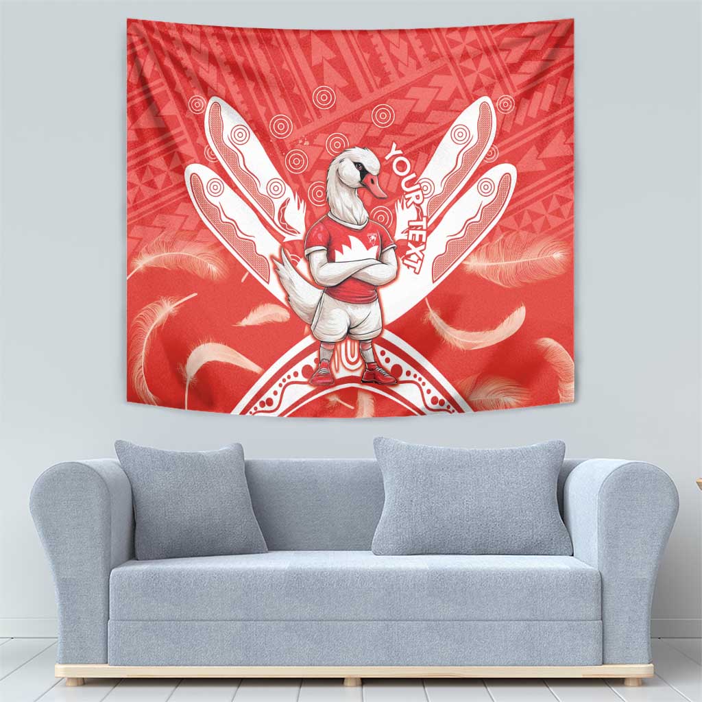 Personalised Swans Football Tapestry 2024 Swannies Mascot Go Champions - Vibe Hoodie Shop