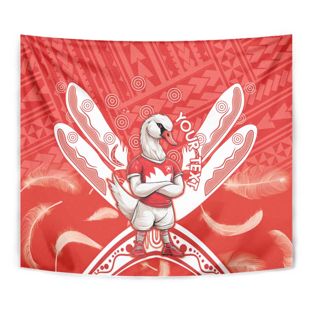 Personalised Swans Football Tapestry 2024 Swannies Mascot Go Champions - Vibe Hoodie Shop