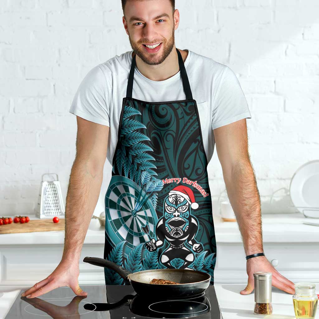 New Zealand Darts Christmas Apron Maori Fern Merry Dartsmas - Vibe Hoodie