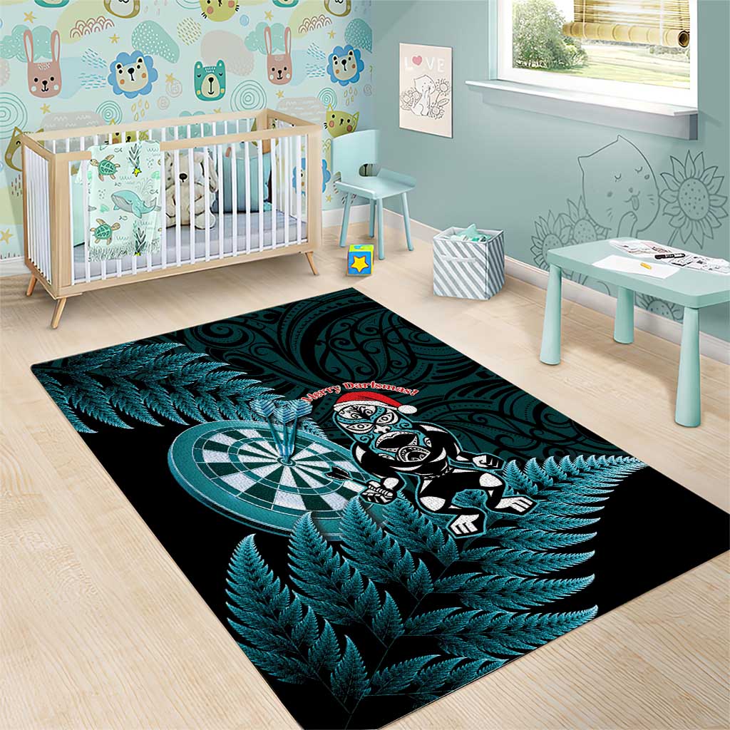 New Zealand Darts Christmas Area Rug Maori Fern Merry Dartsmas - Vibe Hoodie