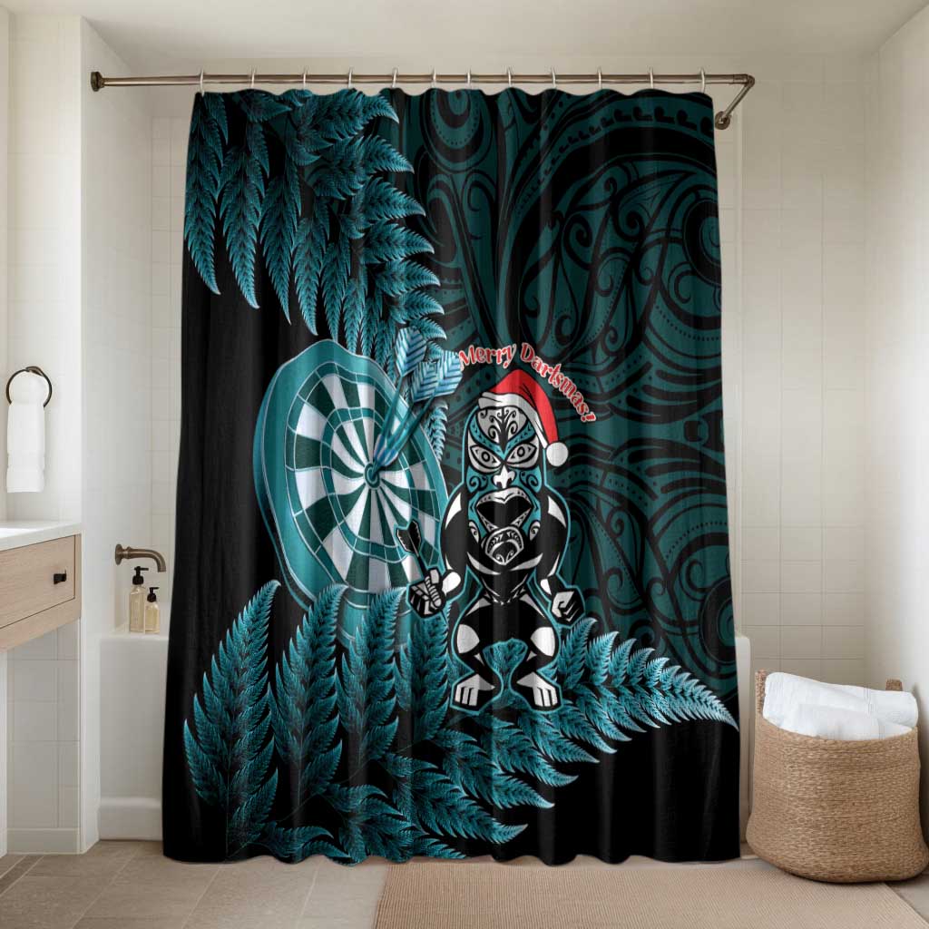 New Zealand Darts Christmas Bathroom Set Maori Fern Merry Dartsmas - Vibe Hoodie