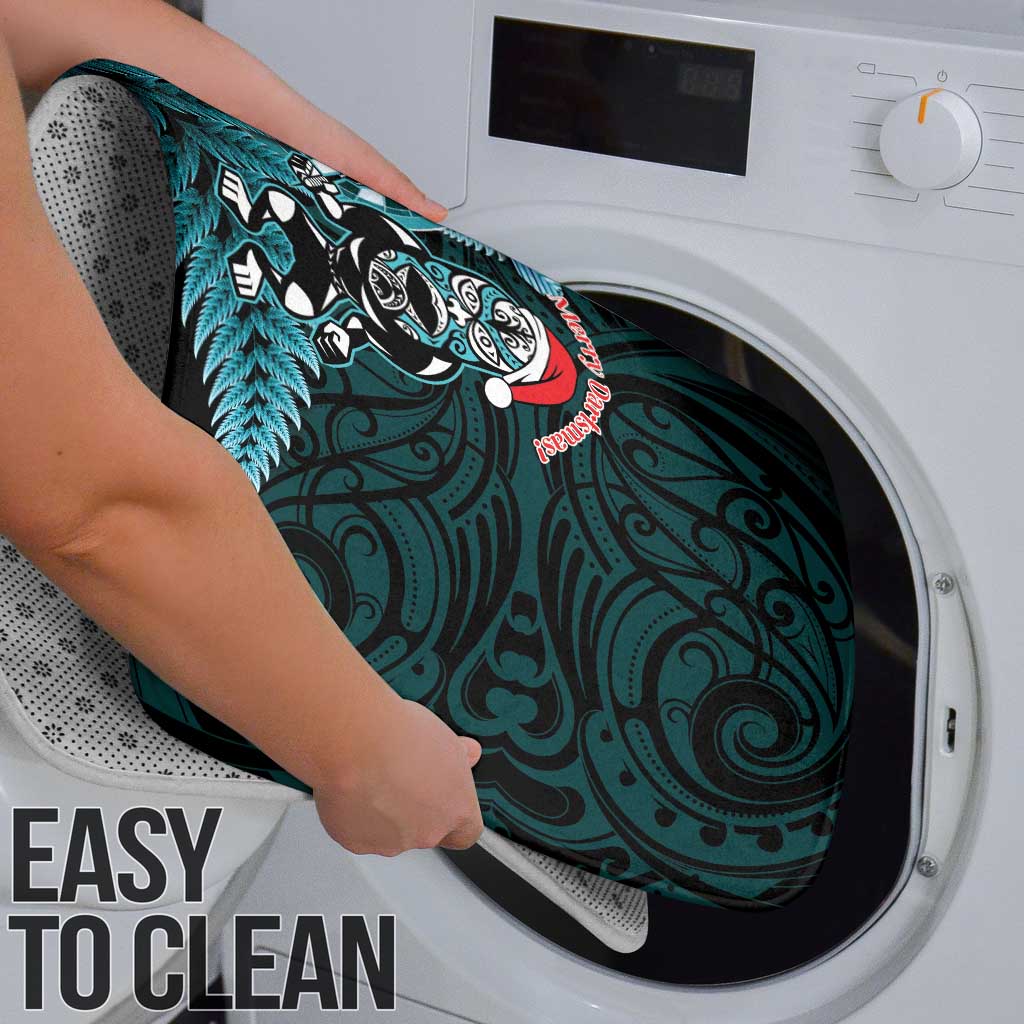 New Zealand Darts Christmas Bathroom Set Maori Fern Merry Dartsmas - Vibe Hoodie