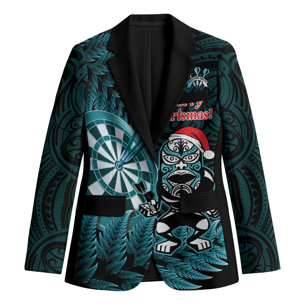 Personalised New Zealand Darts Christmas Blazer Maori Fern Merry Dartsmas - Vibe Hoodie