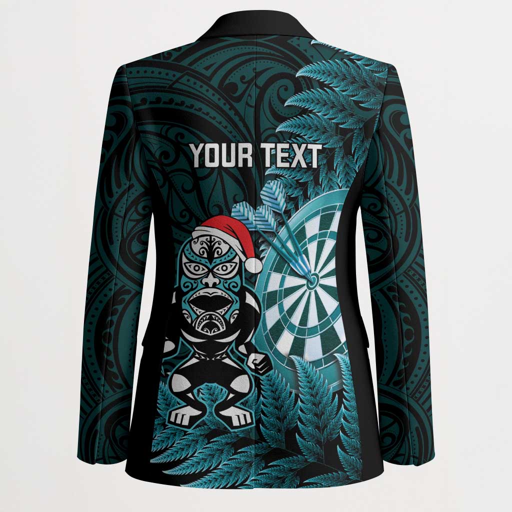 Personalised New Zealand Darts Christmas Blazer Maori Fern Merry Dartsmas - Vibe Hoodie