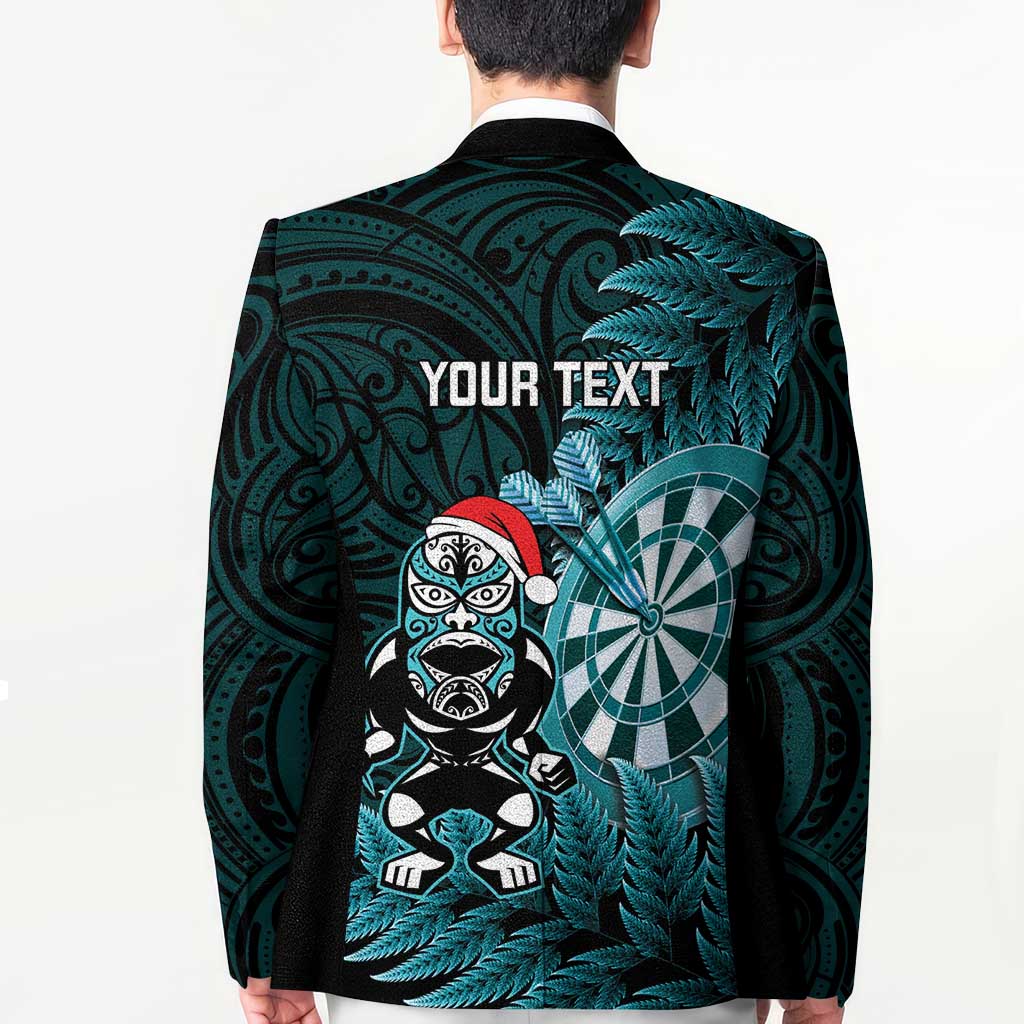 Personalised New Zealand Darts Christmas Blazer Maori Fern Merry Dartsmas - Vibe Hoodie