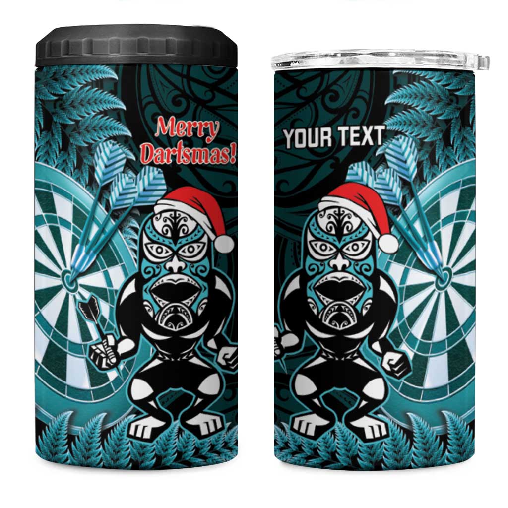 Personalised New Zealand Darts Christmas 4 in 1 Can Cooler Tumbler Maori Fern Merry Dartsmas - Vibe Hoodie
