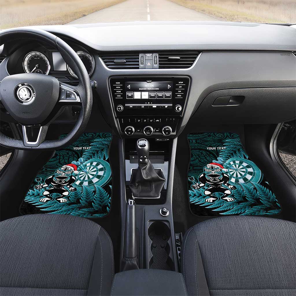 Personalised New Zealand Darts Christmas Car Mats Maori Fern Merry Dartsmas - Vibe Hoodie
