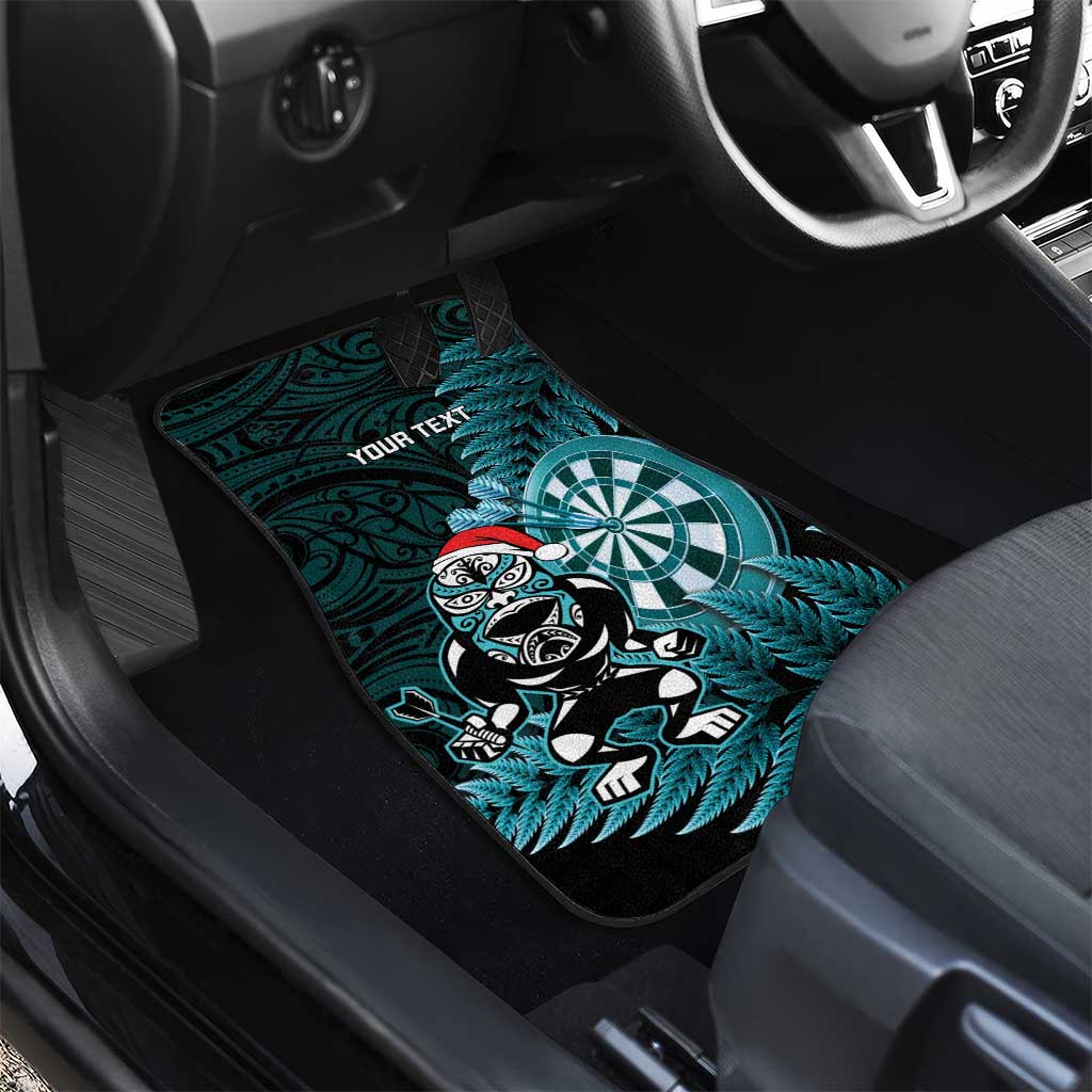 Personalised New Zealand Darts Christmas Car Mats Maori Fern Merry Dartsmas - Vibe Hoodie